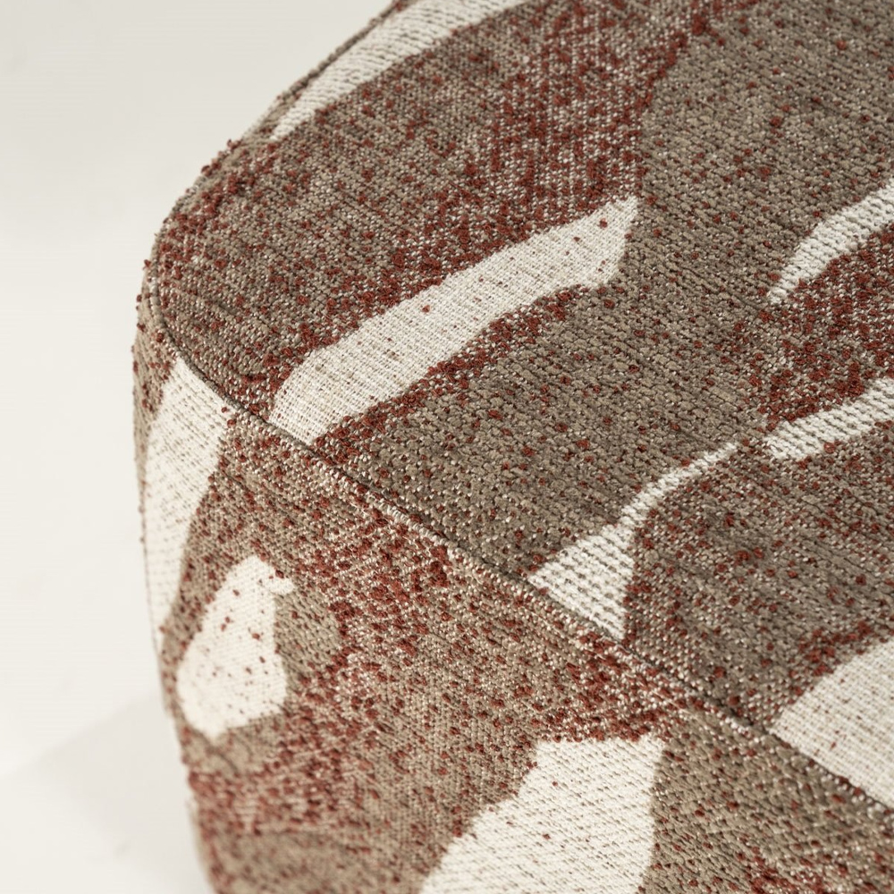 RYTM POUF SMALL RED 43X43X46CM - Image 3