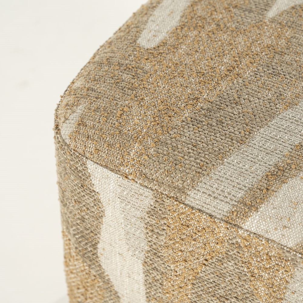 RYTM POUF SMALL TAUPE 43X43X46CM - Image 3