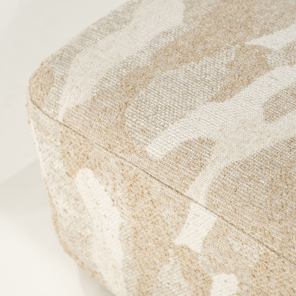 RYTM POUF LARGE BEIGE 70X70X34CM - Image 3
