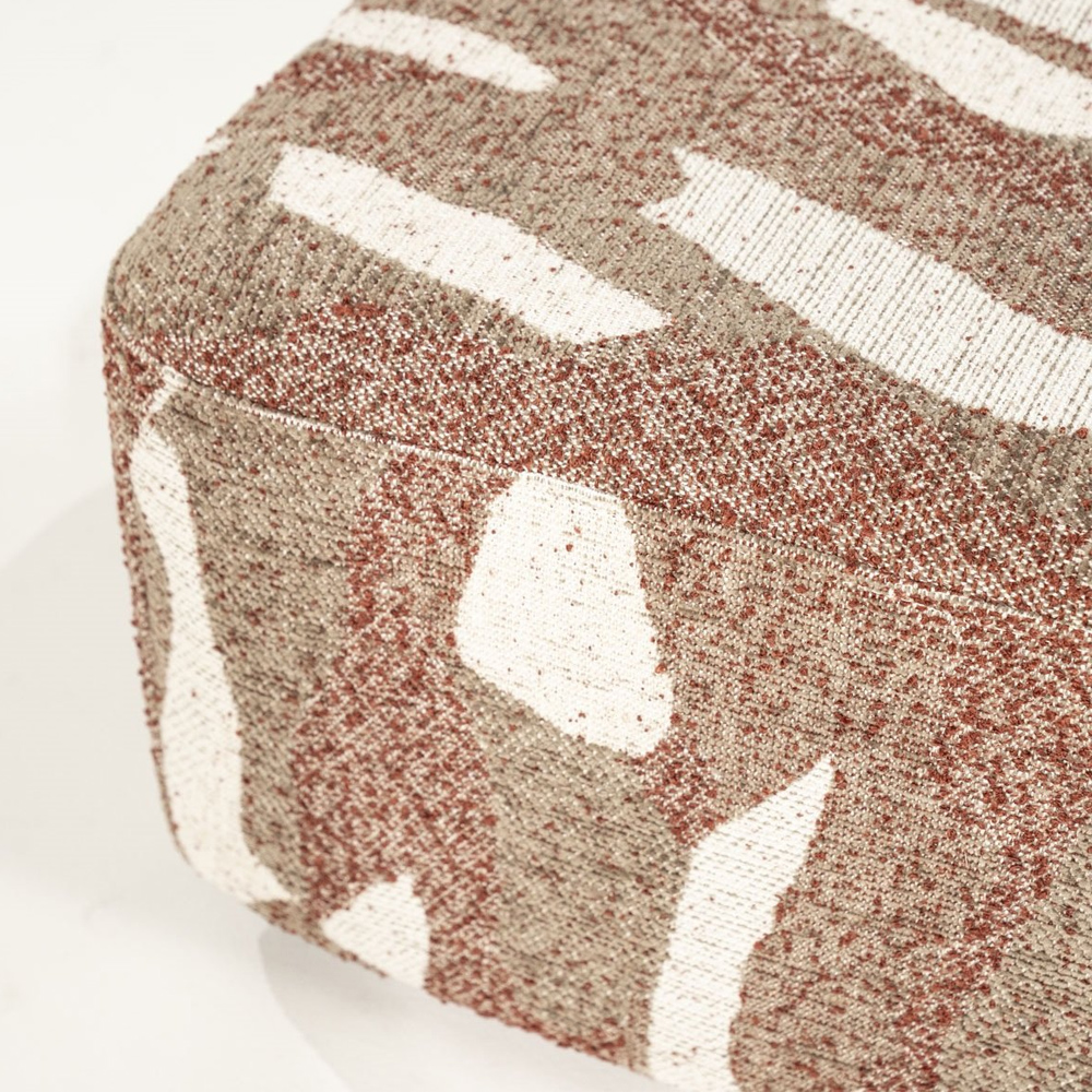 POUF RYTM LARGE RED 70X70X34CM - Image 3