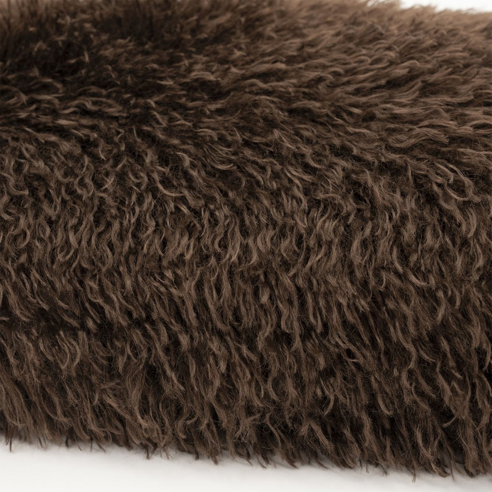 PILLOW DOODLY DARK BROWN 50X50X12CM - Image 2