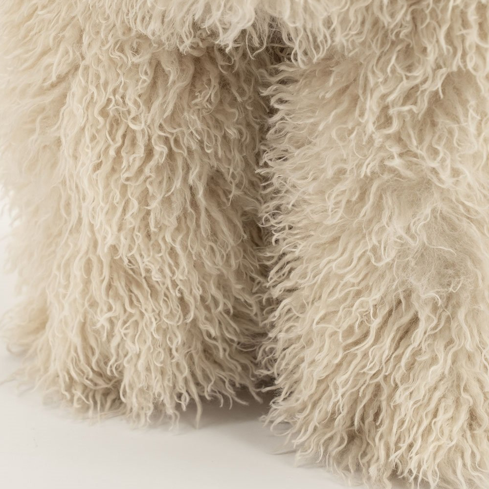 STOOL DOODLY BEIGE 40X40X43CM - Image 2