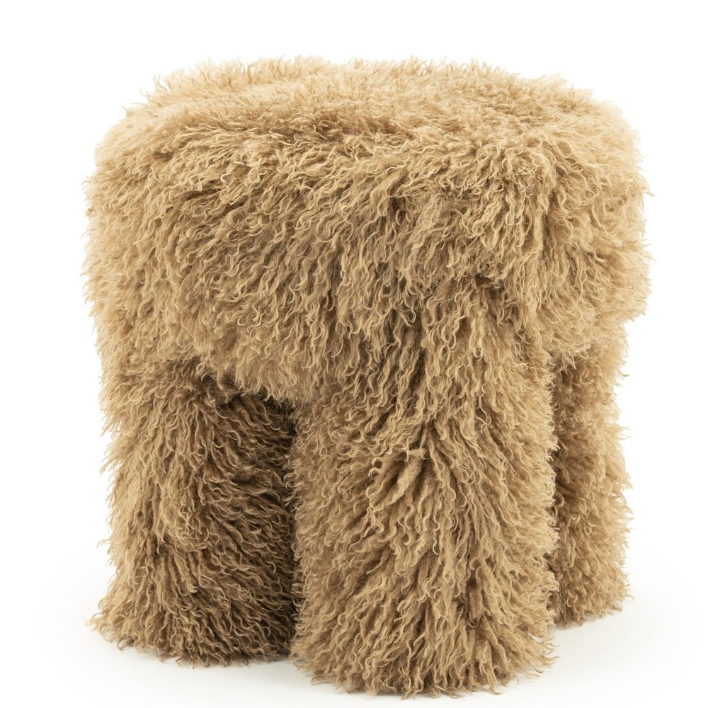 STOOL DOODLY TAUPE 40X40X43CM - Image 4