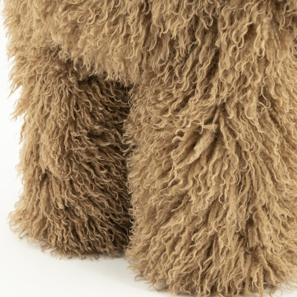 STOOL DOODLY TAUPE 40X40X43CM - Image 3