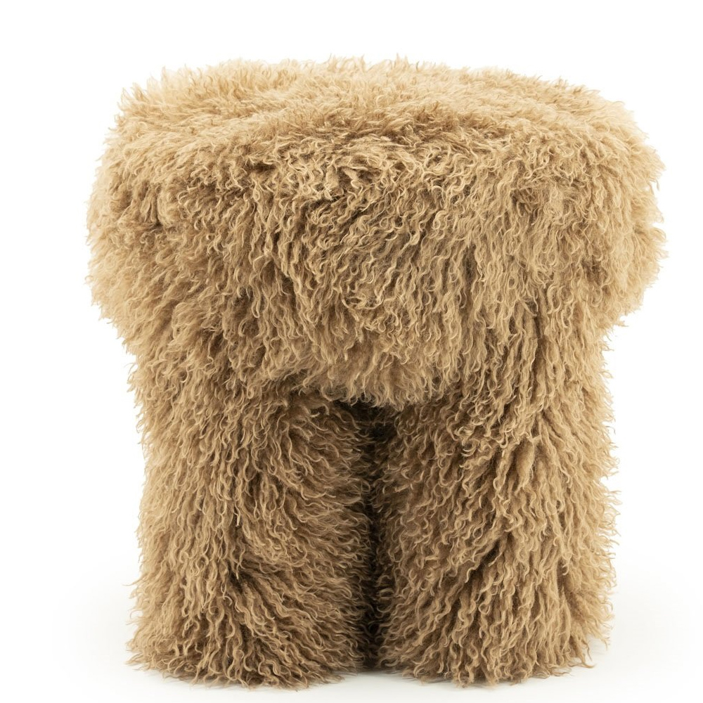 STOOL DOODLY TAUPE 40X40X43CM