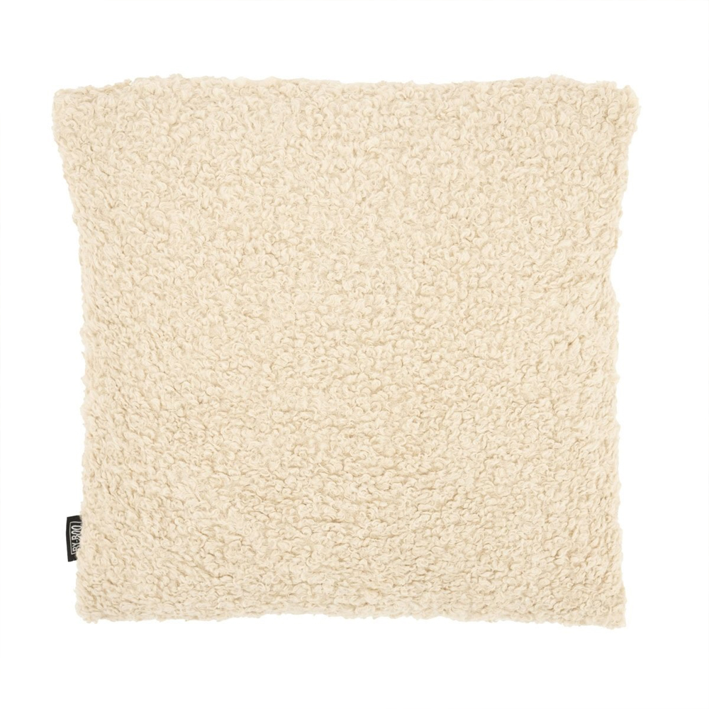 TEDDY PILLOW BEIGE 45X45X12CM
