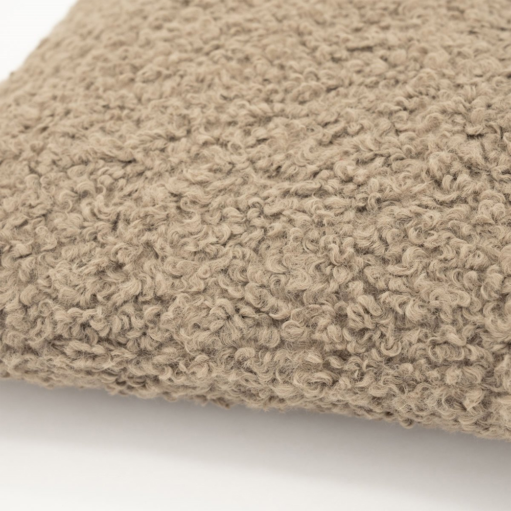 TEDDY PILLOW TAUPE 45X45X12CM - Image 2