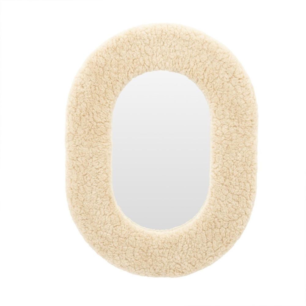 KISS SMALL MIRROR BEIGE 49X66X5,5CM