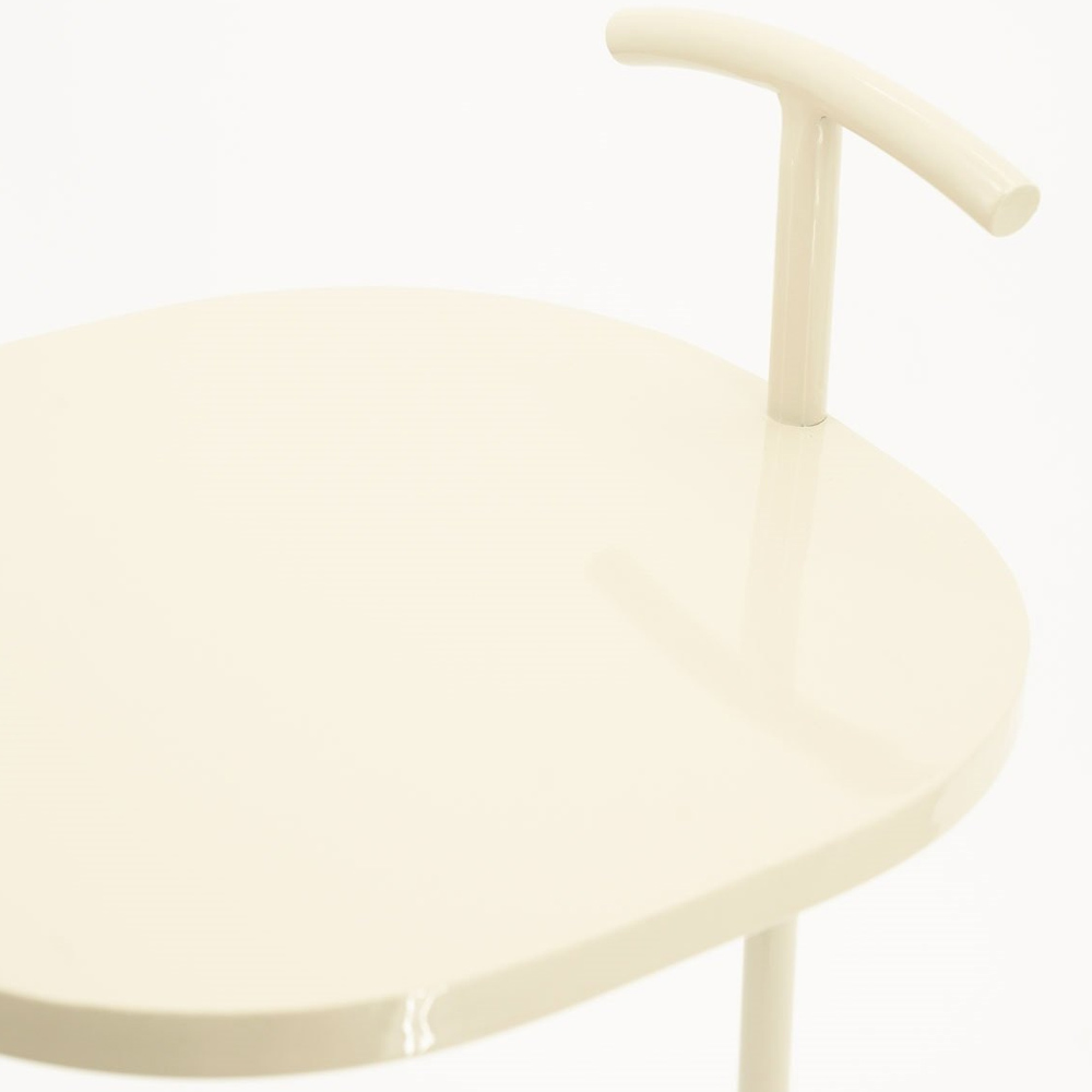 BUDDY SIDE TABLE BEIGE 32X32X65CM - Image 2