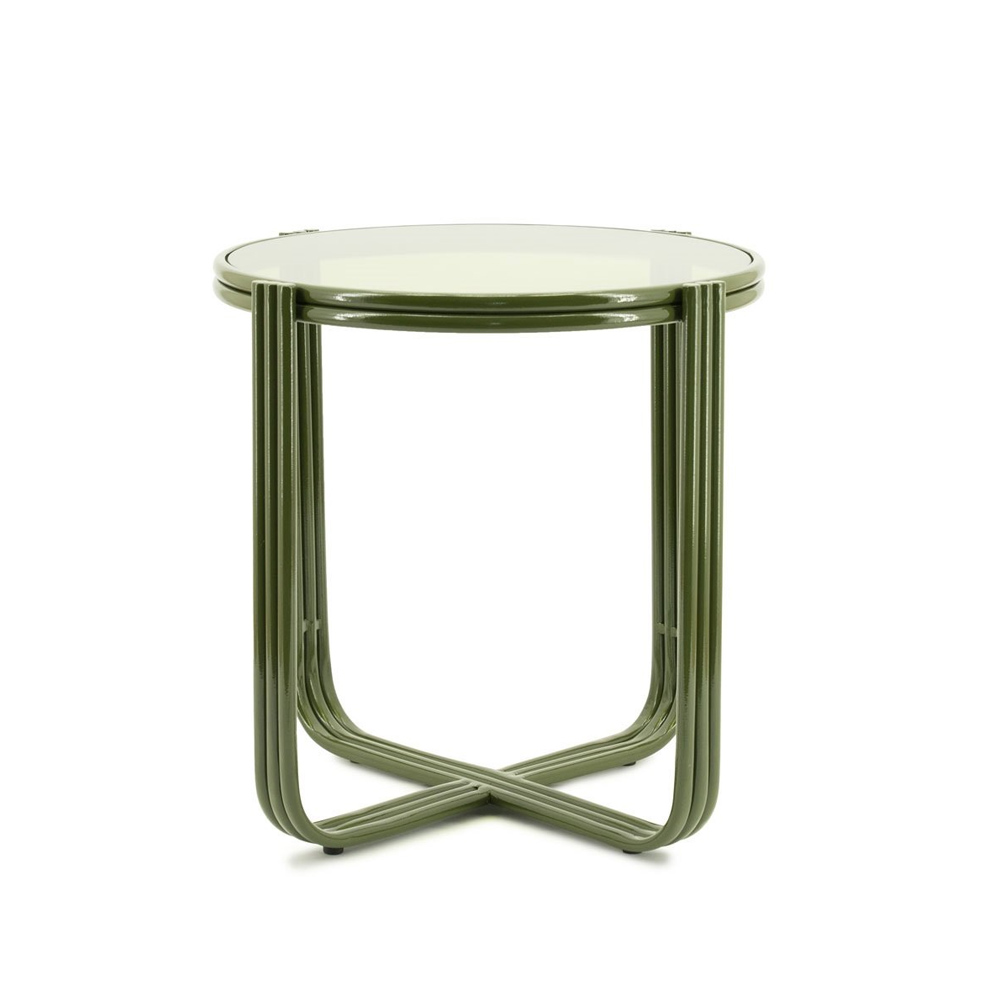 SIDE TABLE GROOVY GREEN 42,5X42,5X42,5CM