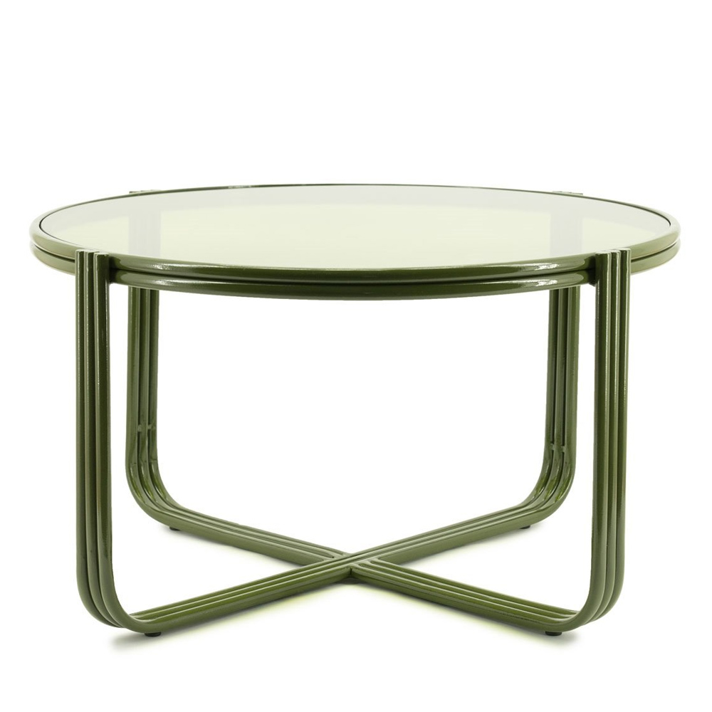 COFFEE TABLE GROOVY GREEN 63X63X35CM