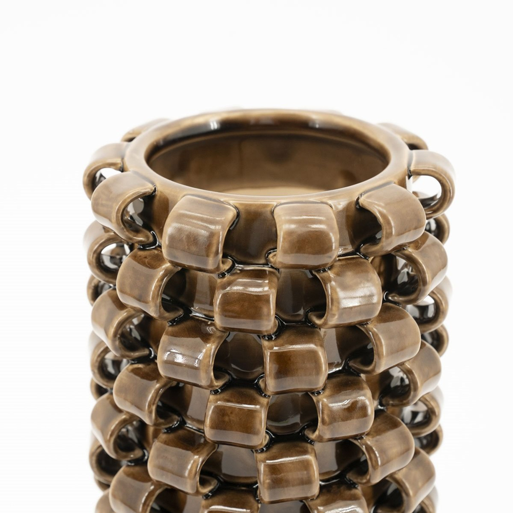 VASE LOOPA 1 BROWN VASE 15,7X15,7X39,5CM - Image 2