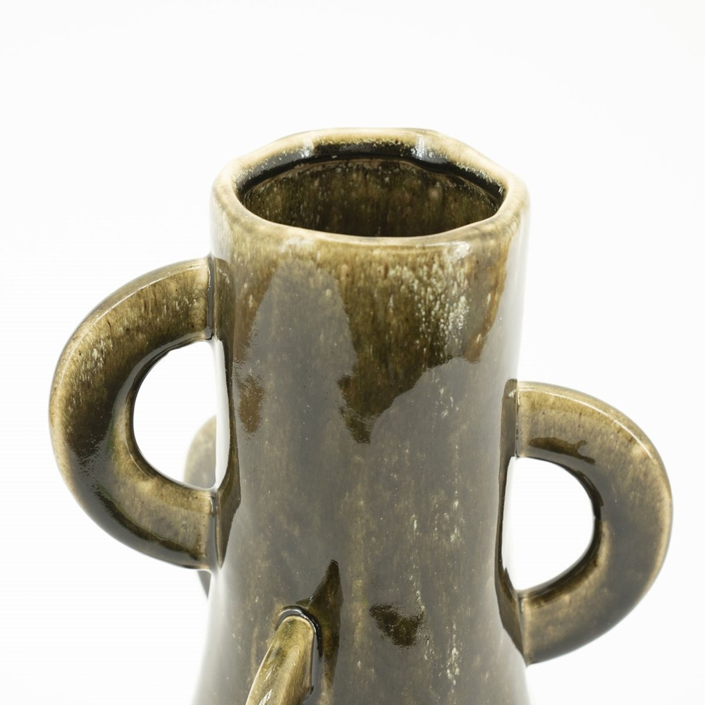 ZAZA 1 GREEN VASE 21,5X21,5X40CM - Image 3