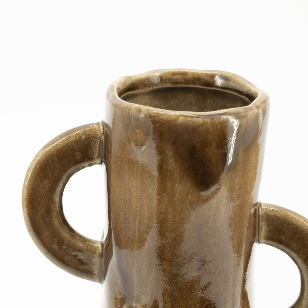 ZAZA 1 BROWN VASE 21,5X21,5X40CM - Image 2