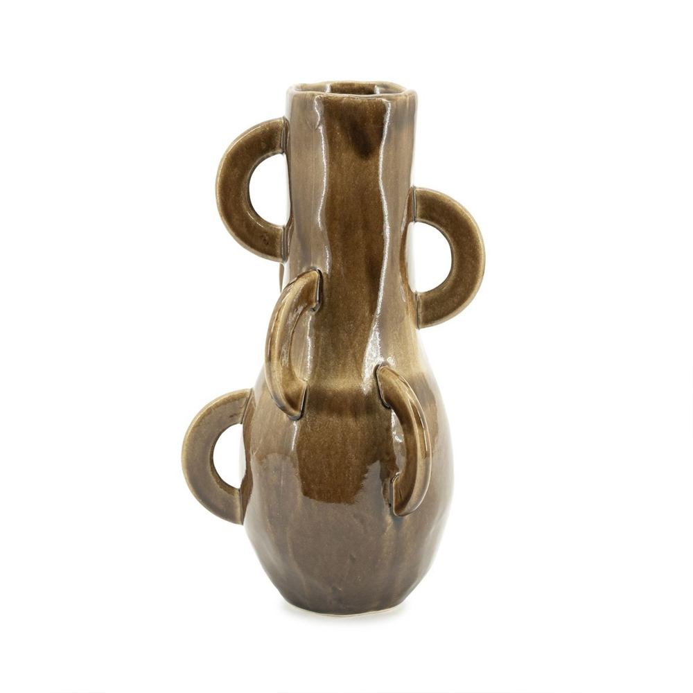 ZAZA 1 BROWN VASE 21,5X21,5X40CM