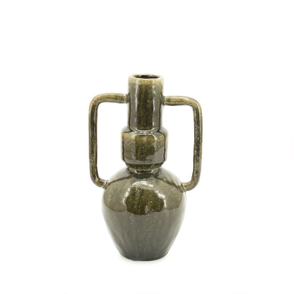 ZAZA 2 GREEN VASE 20,2X20,2X33CM