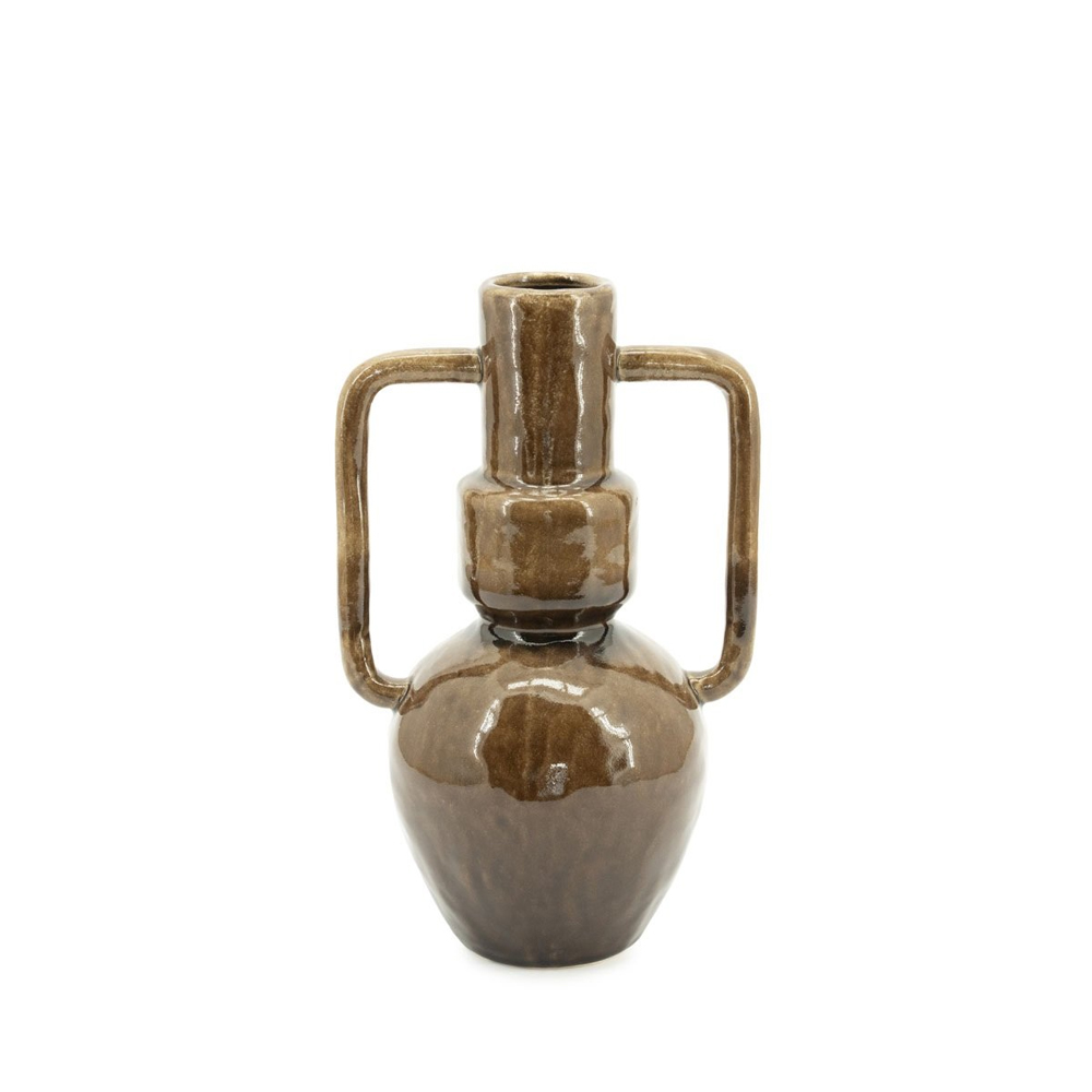 ZAZA 2 BROWN VASE 20,2X20,2X33CM
