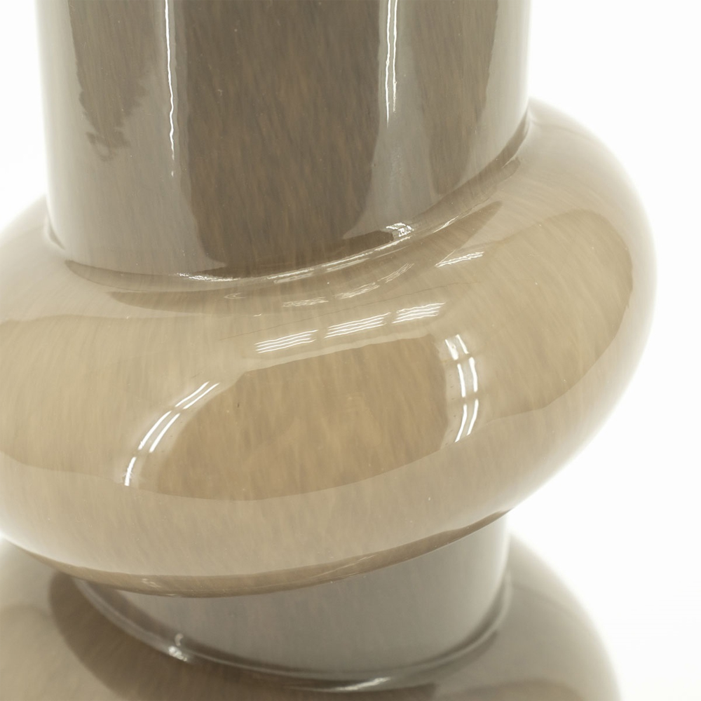 CURBLE SMALL TAUPE VASE 15X15X33CM - Image 4