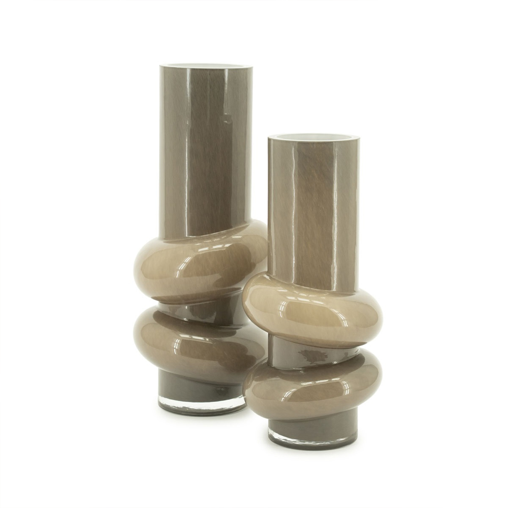 CURBLE SMALL TAUPE VASE 15X15X33CM - Image 3