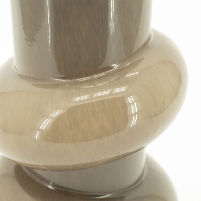 CURBLE LARGE TAUPE VASE 16,5X16,5X39,5CM - Image 4