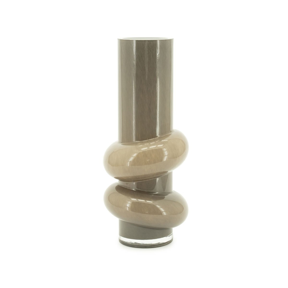 CURBLE LARGE TAUPE VASE 16,5X16,5X39,5CM