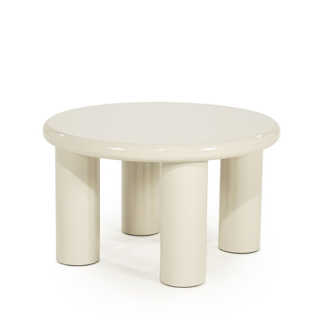 COFFEE TABLE BLOOP MEDIUM BEIGE 60X60X35CM - Image 4