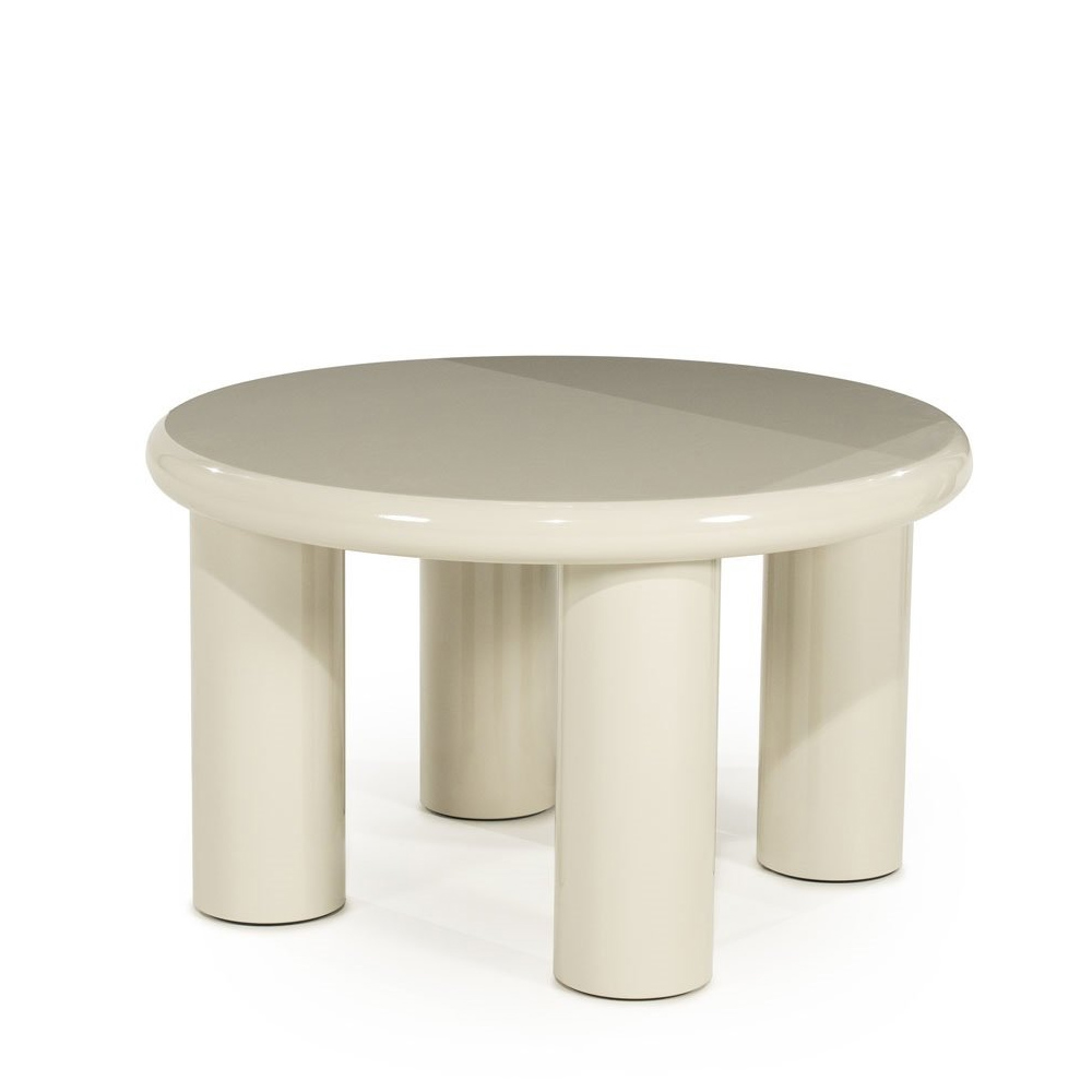 COFFEE TABLE BLOOP MEDIUM BEIGE 60X60X35CM - Image 3