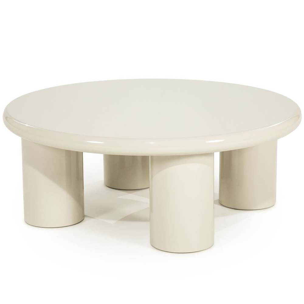 COFFEE TABLE BLOOP LARGE BEIGE 80X80X30CM - Image 3