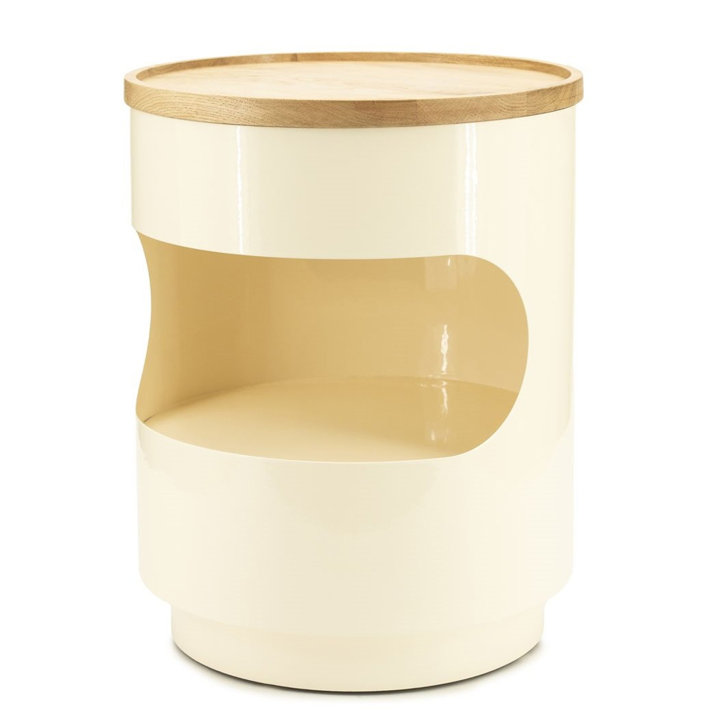 SIDE TABLE TONDO BEIGE 37X37X45CM - Image 4