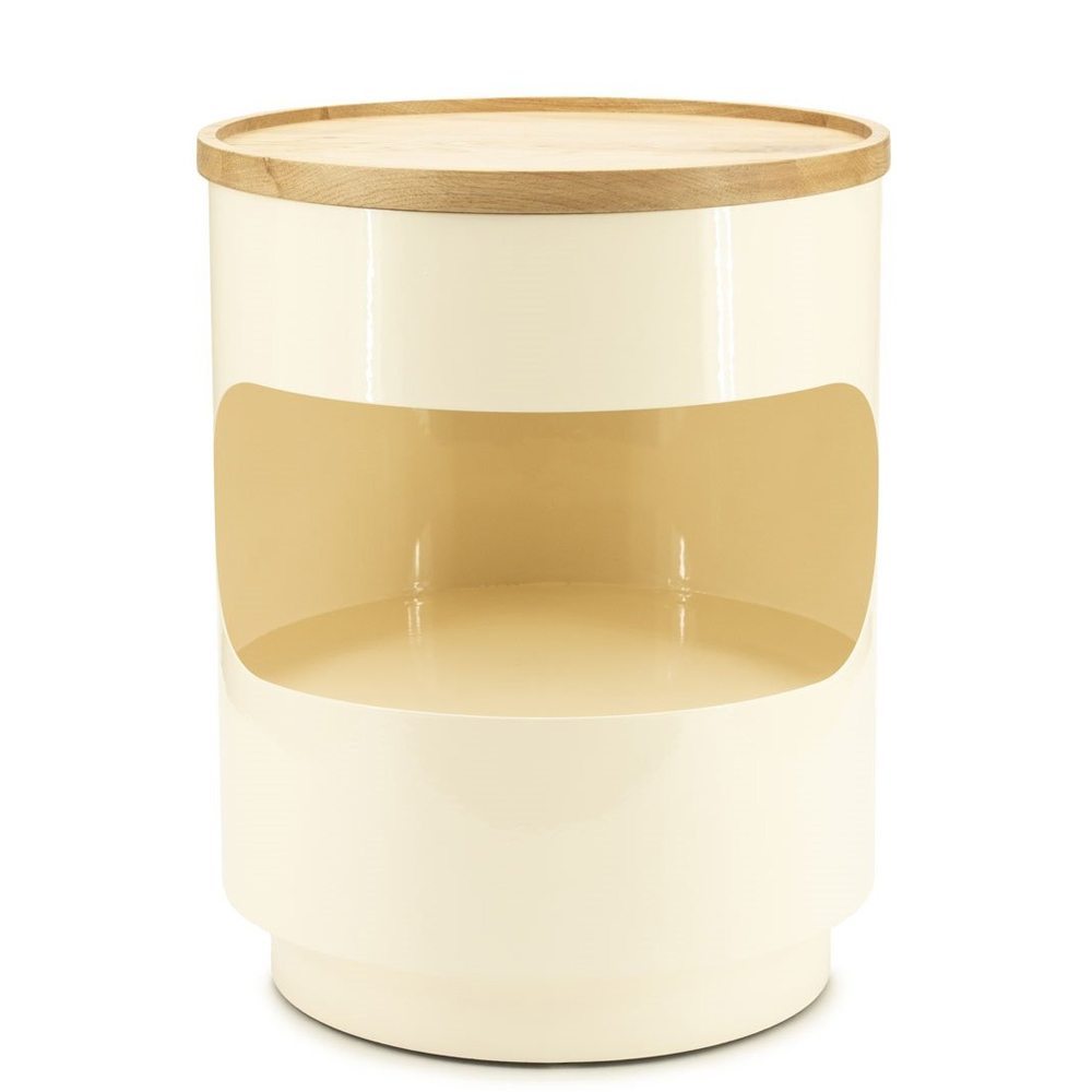 SIDE TABLE TONDO BEIGE 37X37X45CM