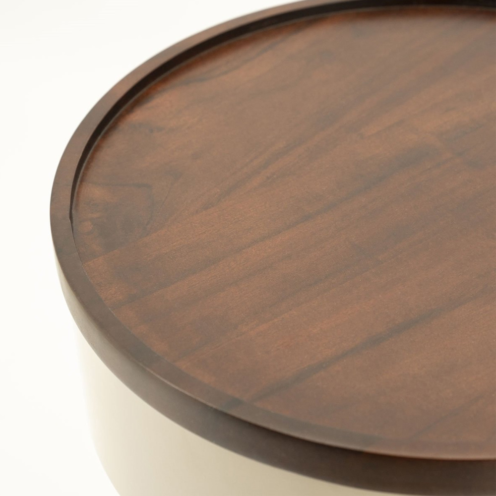 SIDE TABLE TONDO TAUPE 37X37X45CM - Image 3