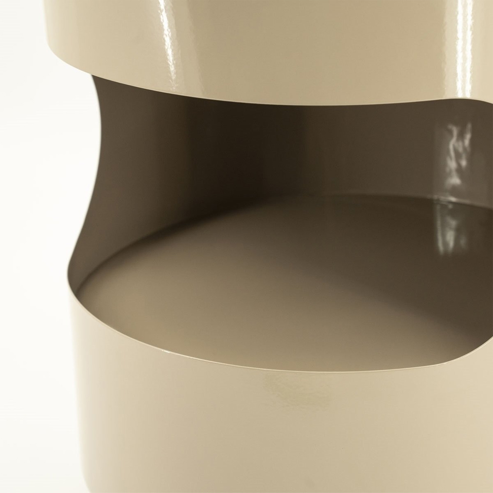 SIDE TABLE TONDO TAUPE 37X37X45CM - Image 2