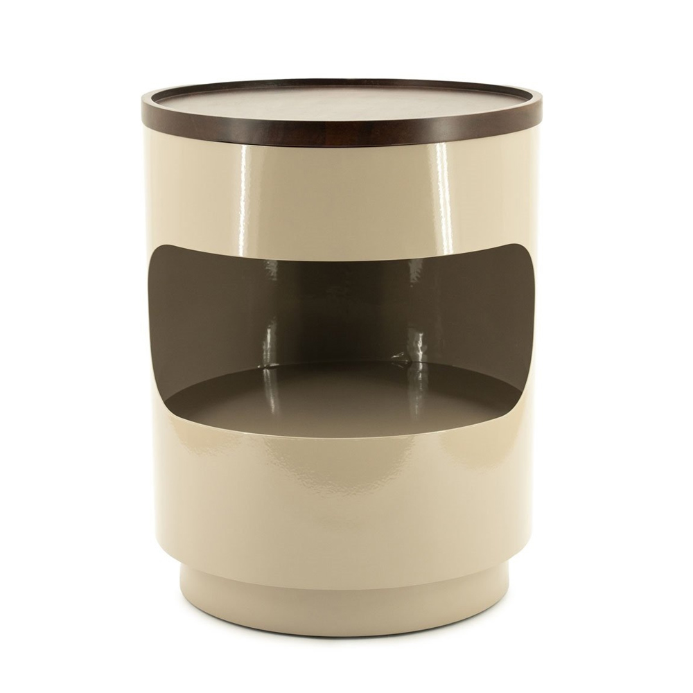 SIDE TABLE TONDO TAUPE 37X37X45CM