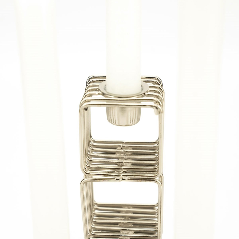 SET OF 3 CANDLE HOLD WIREWORKS 6,5X6X10/6,5X6X20/6,5X6X25CM - Image 4