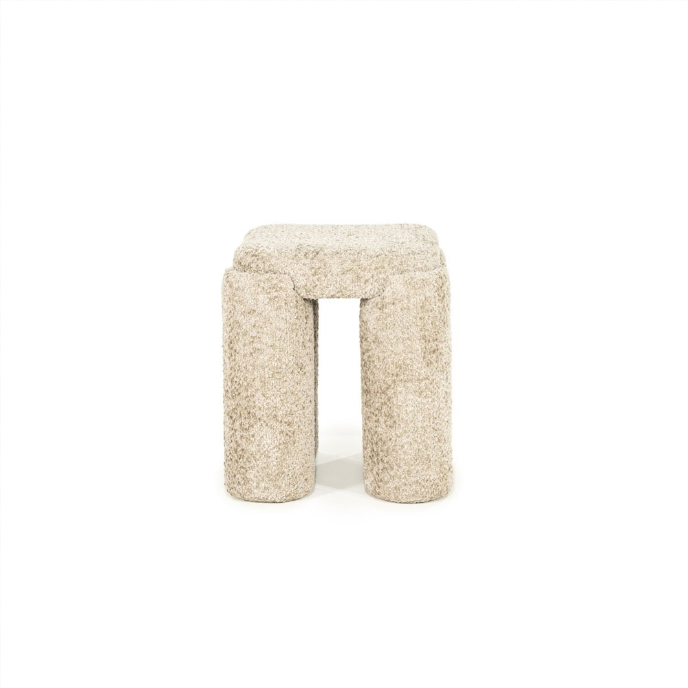 STOOL OMLA TAUPE 42,5X42,5X47CM