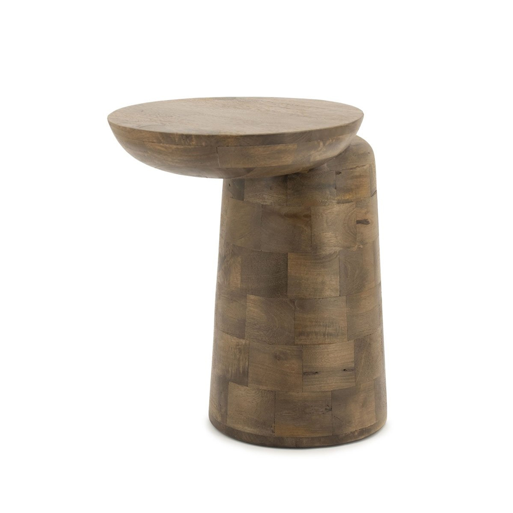 SIDE TABLE WOOMBLE LIGHT BROWN 40X34X47CM