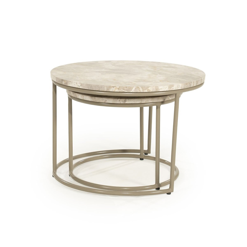 SET OF 2 COFFEE TABLE ALVAR 60X60X41CM/45X45X35CM - Image 5