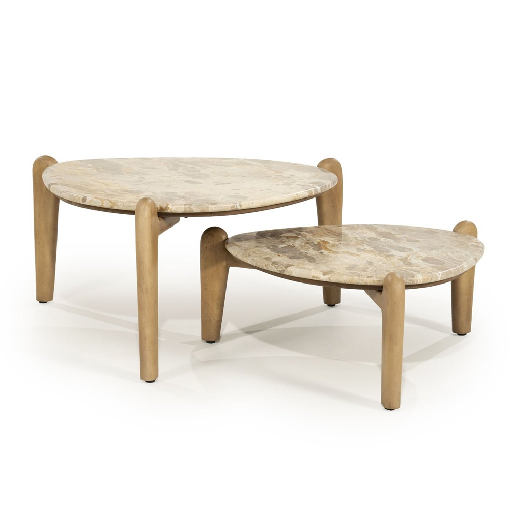 COFFEE TABLE MARNISH SMALL 70X70X28CM - Image 4