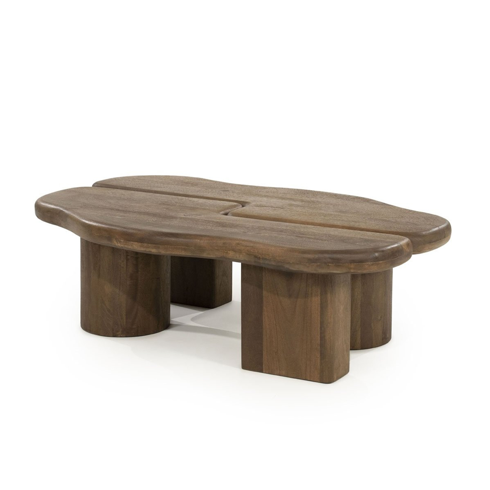 COFFEE TABLE YUO LIGHT BROWN 100X80X30CM - Image 2