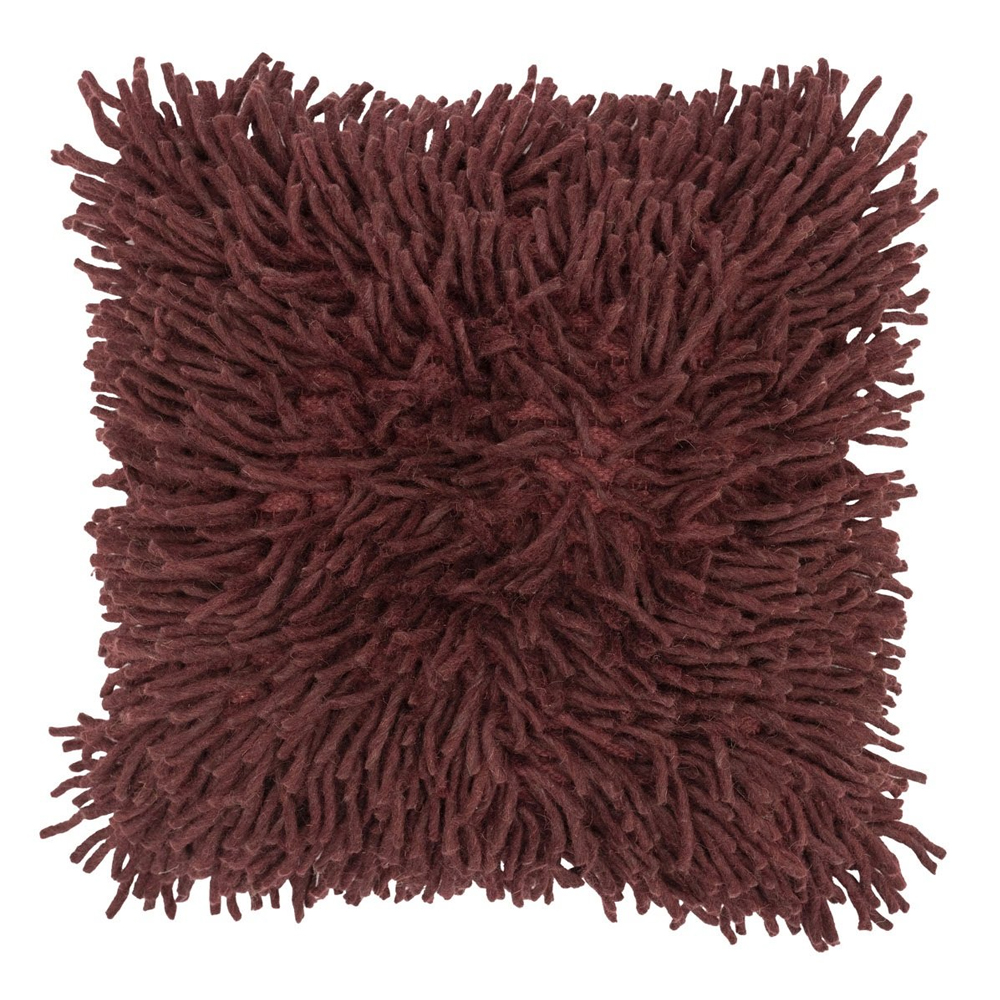 MOPPY PILLOW BURGUNDY 50X50CM - Image 2