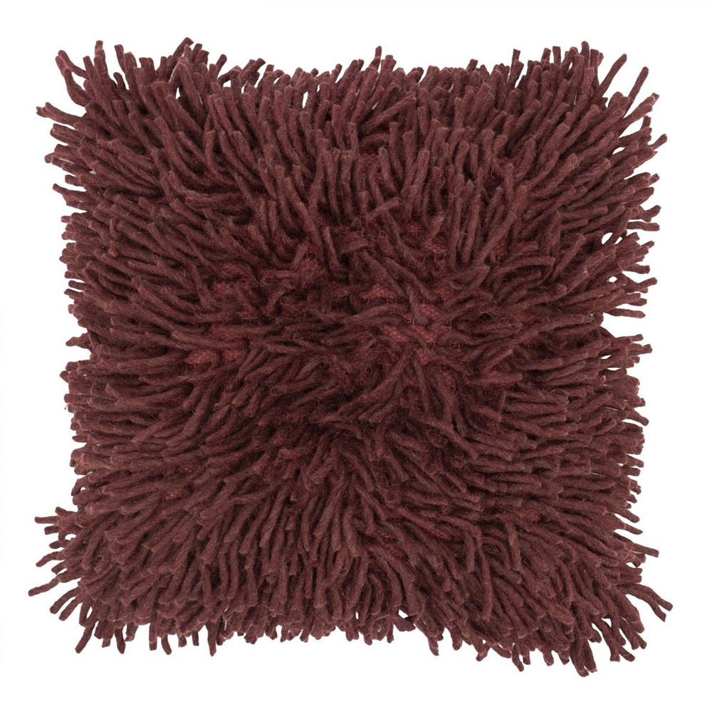 MOPPY PILLOW BURGUNDY 50X50CM