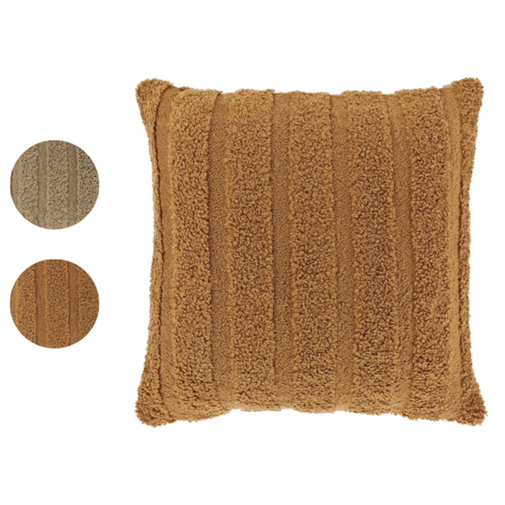 CUSHION BORAH LEATHER 45X45CM