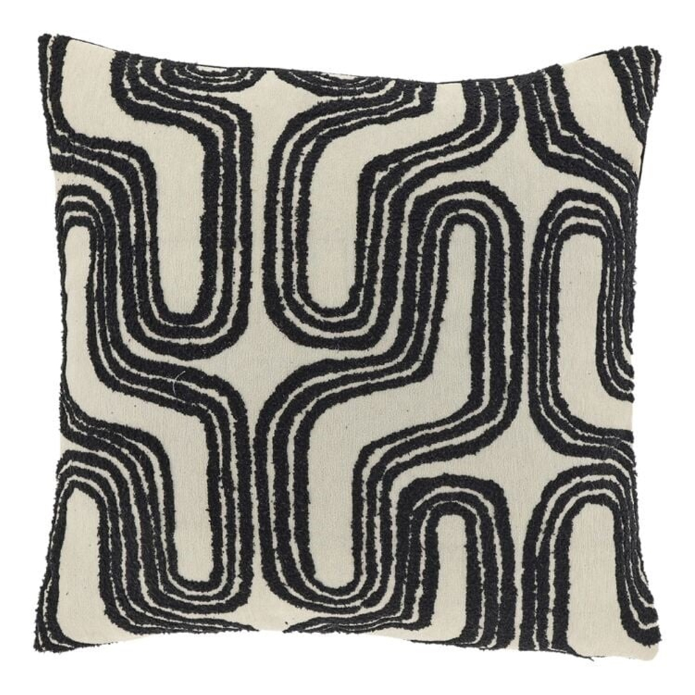 CUSHION JORINA BLACK 45X45CM