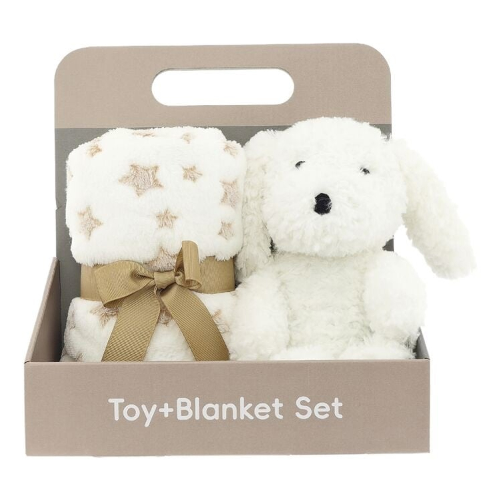 GIFTBOX BUCK DOG WHITE 22CM