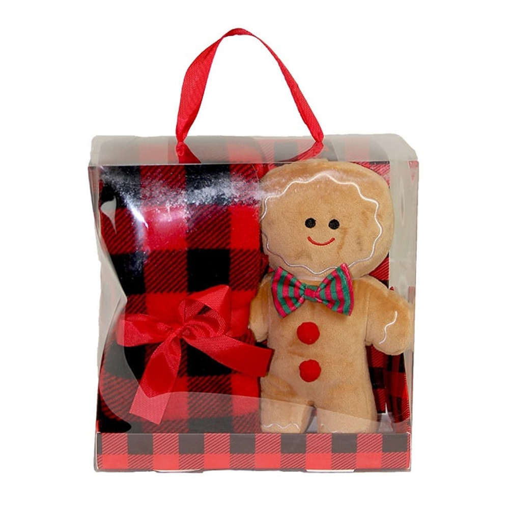 GIFTBOX CHRISTMAS RED COOKIE 90X75CM