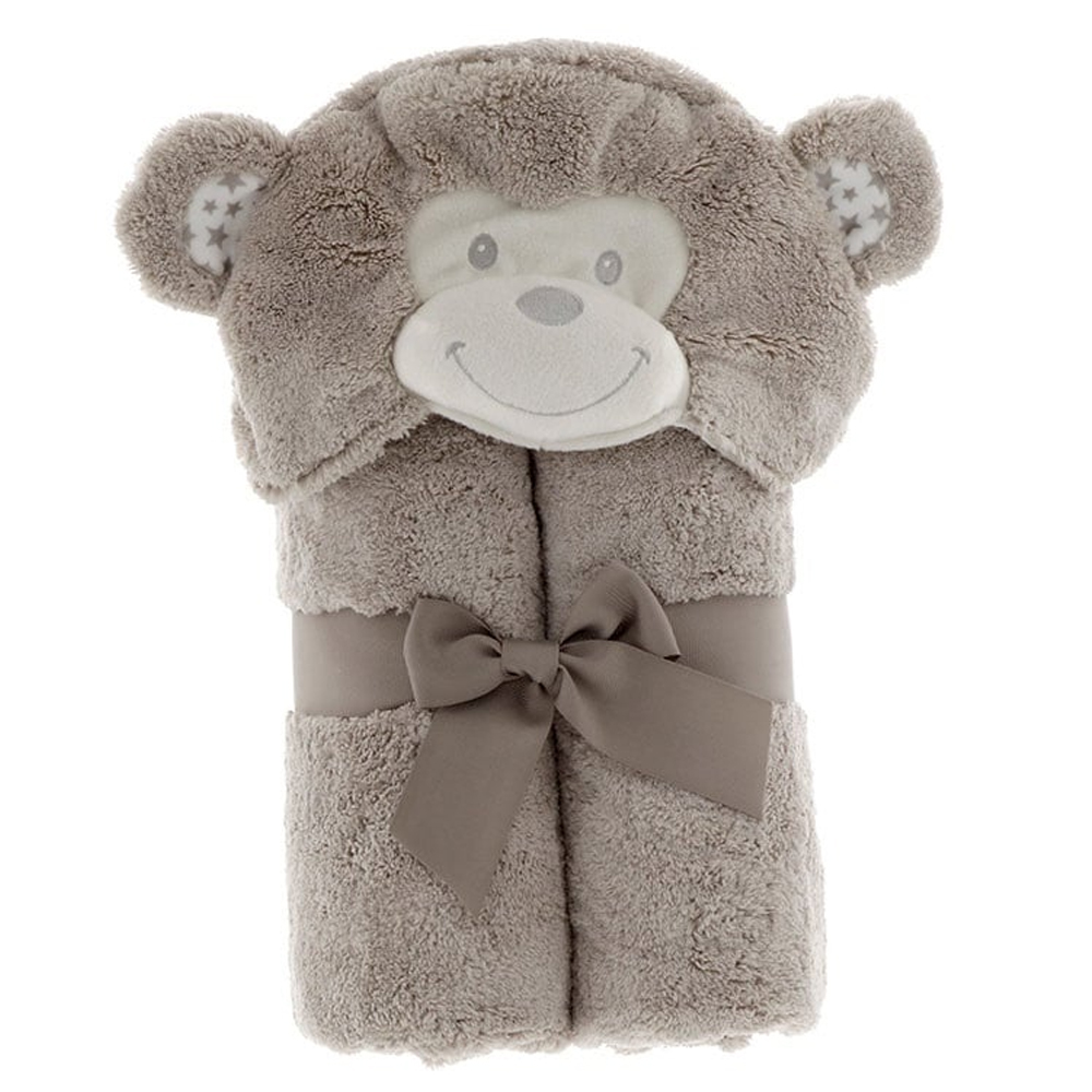 BATH ROBE BABY ANIMAL MONKEY 100X75CM