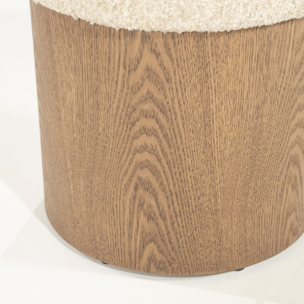 POEF GEORGE BEIGE FLOU 39X39X46CM - Image 4