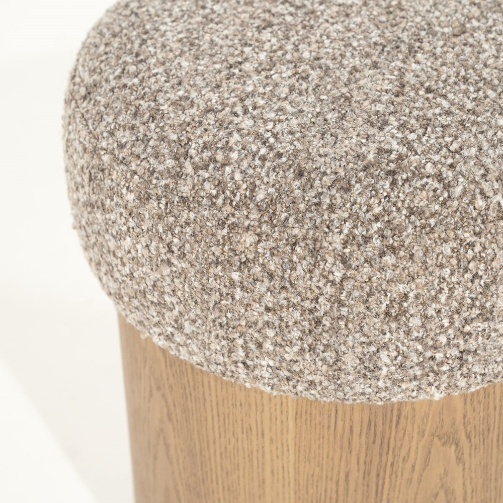 POEF GEORGE TAUPE FLOU 39X39X46CM - Image 2