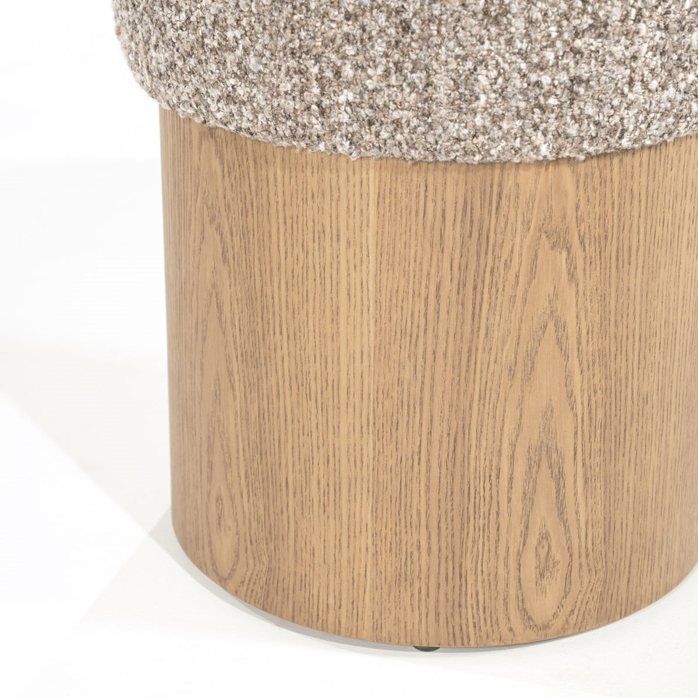 POEF GEORGE TAUPE FLOU 39X39X46CM - Image 4