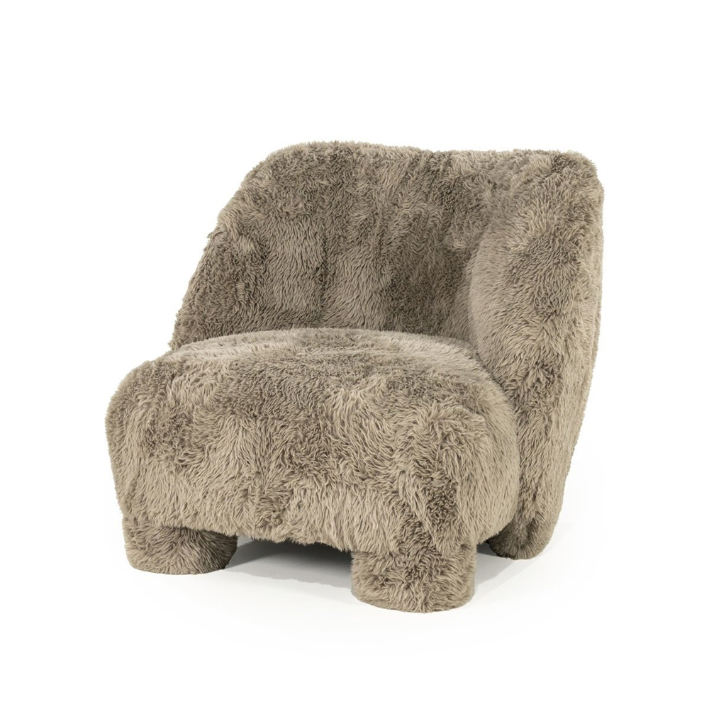 ARMCHAIR SAMSON TAUPE DOODLE 78X83X74CM